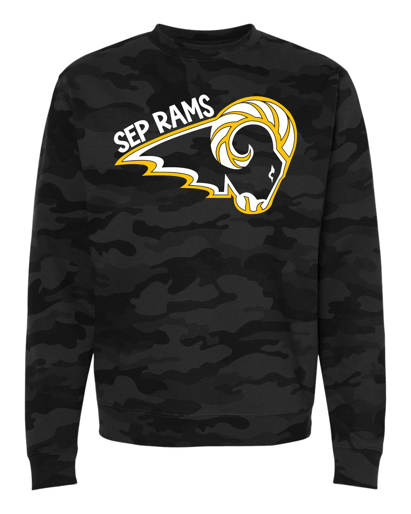 Rams Head Camo Sweatshirt