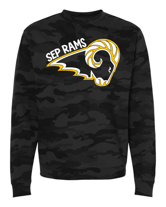 Rams Head Camo Sweatshirt