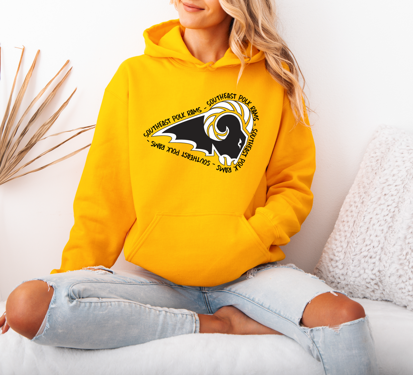 Rams Head Outline Sweatshirt