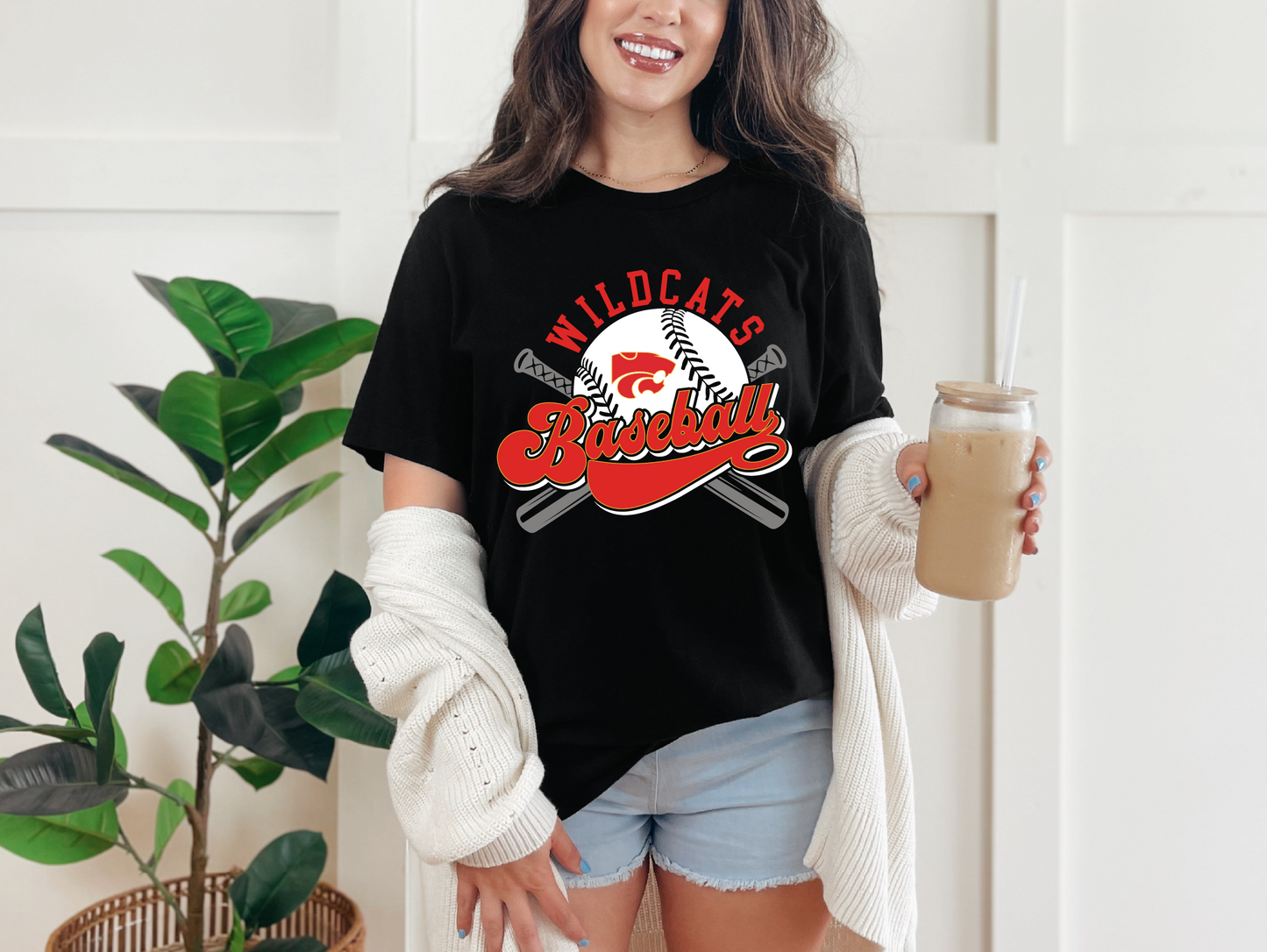 Carlisle Wildcats Retro Baseball T-shirt