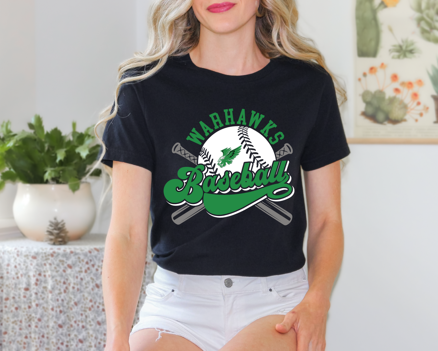 SEW Warhawks Retro Baseball T-shirt