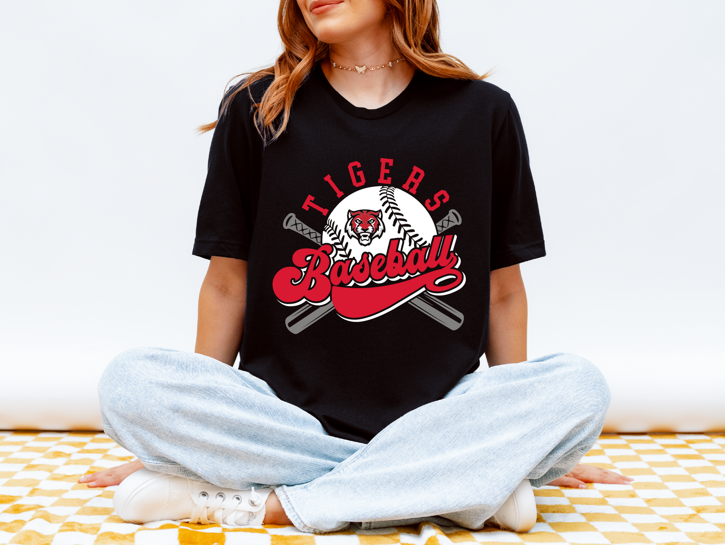 ADM Tigers Retro Baseball T-shirt