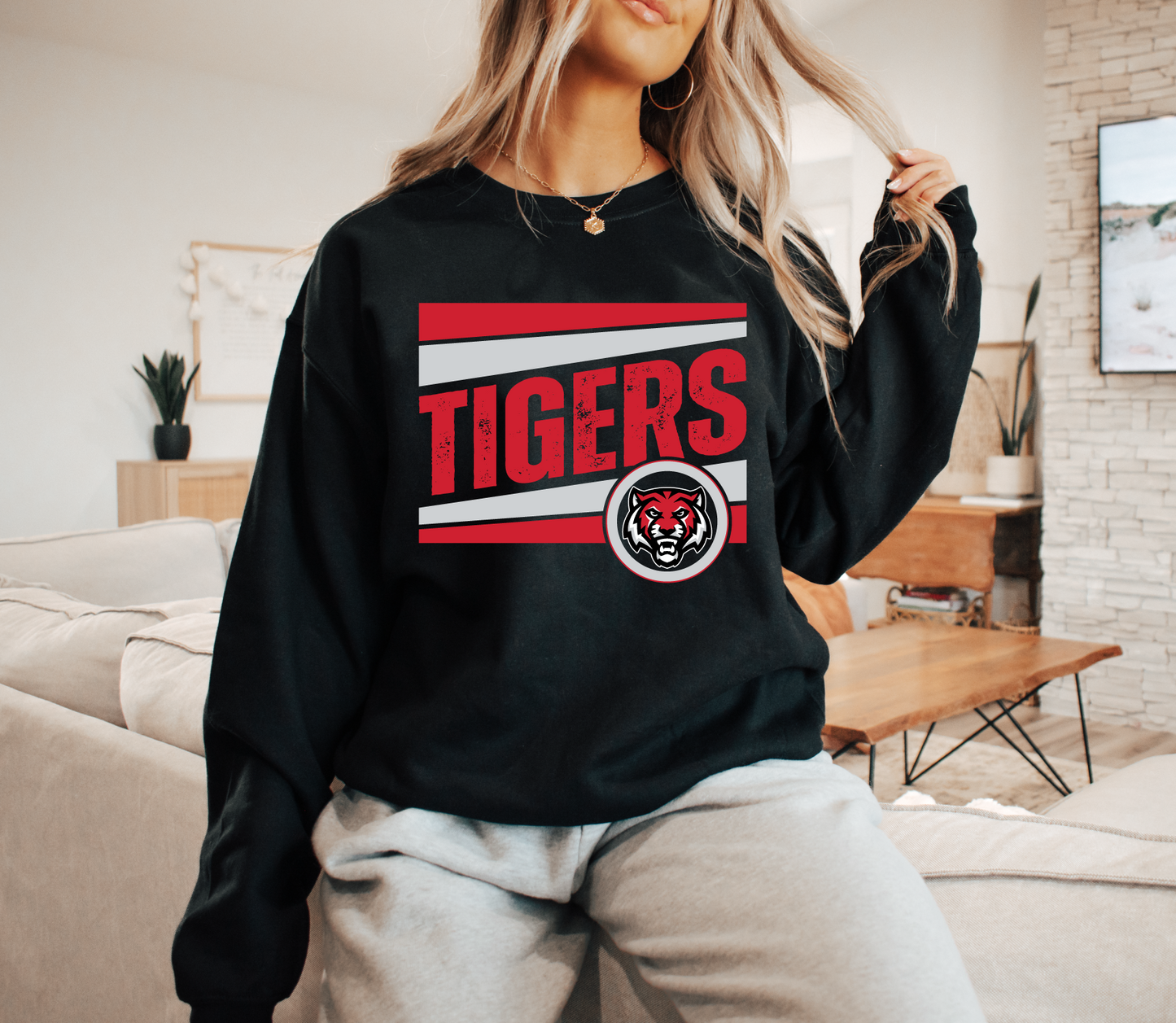 Tigers Slanted Sweatshirt