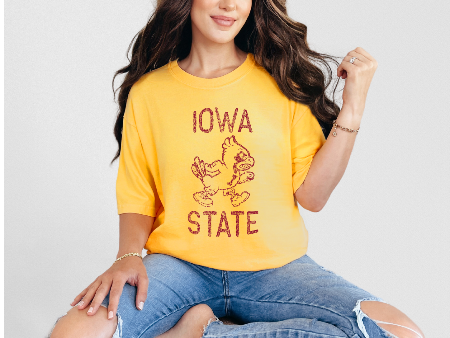 Distressed Iowa State T-shirt