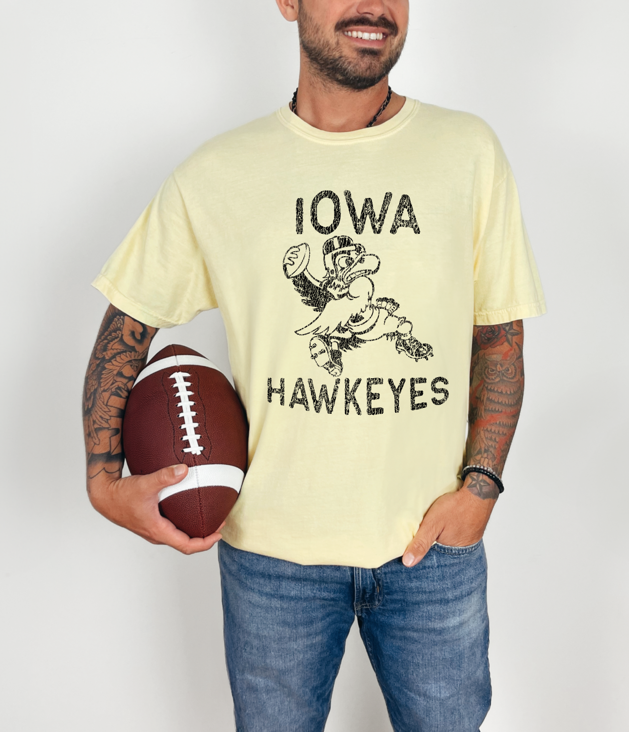 Distressed Iowa Hawkeyes T-shirt