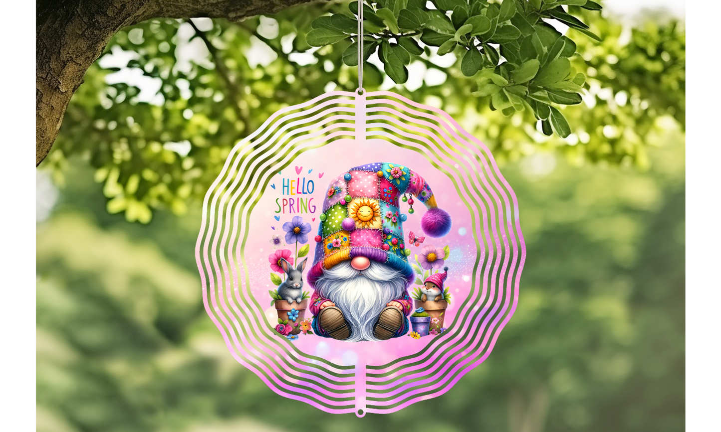 Spring Gnome Wind Spinner