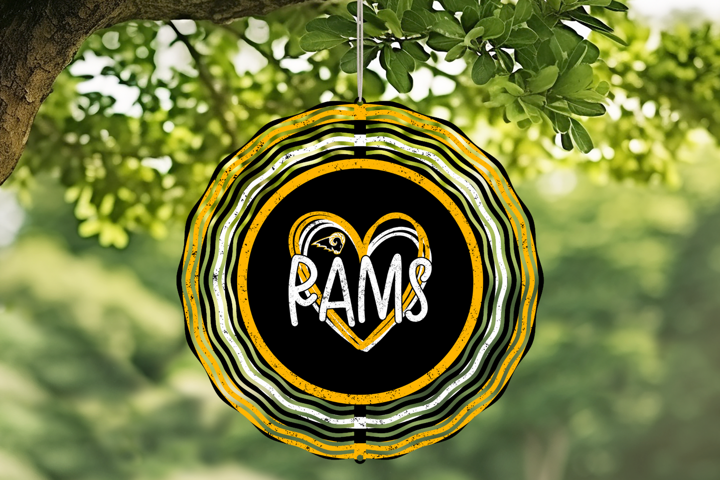 Love the Rams Wind Spinner