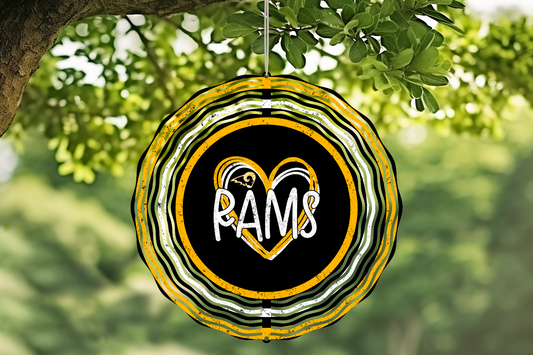 Love the Rams Wind Spinner