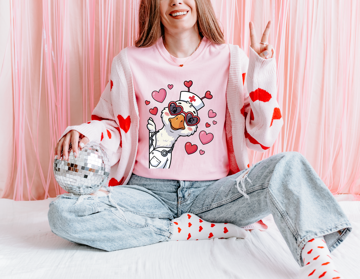 Nursey Goosey Valentine's T-Shirt