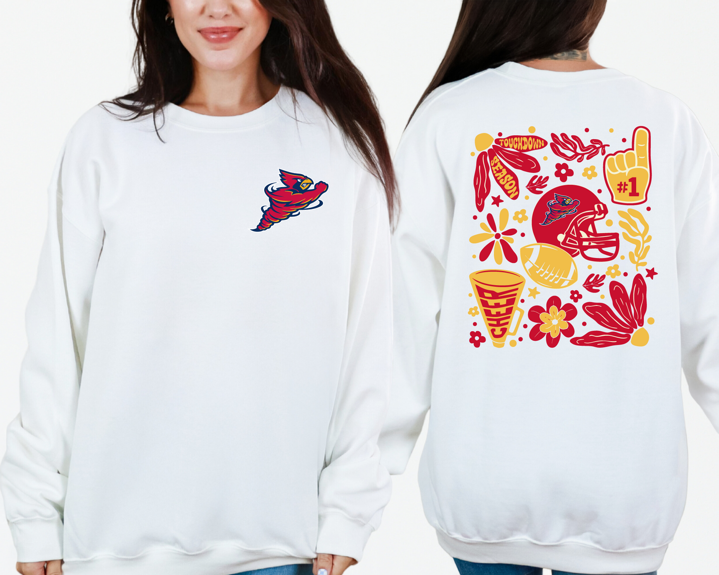 Iowa State Boho Football Sweatshirt