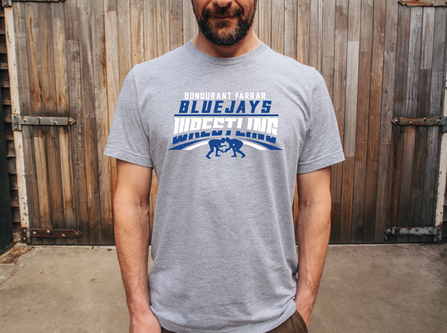 Bondurant Farrar Bluejays Wrestling T-Shirt