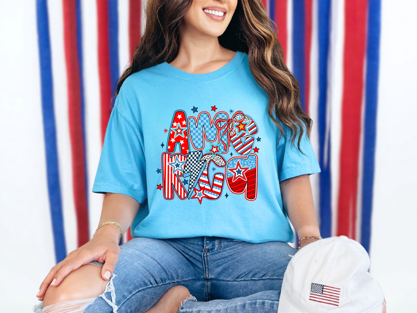 America Doodle T-shirt