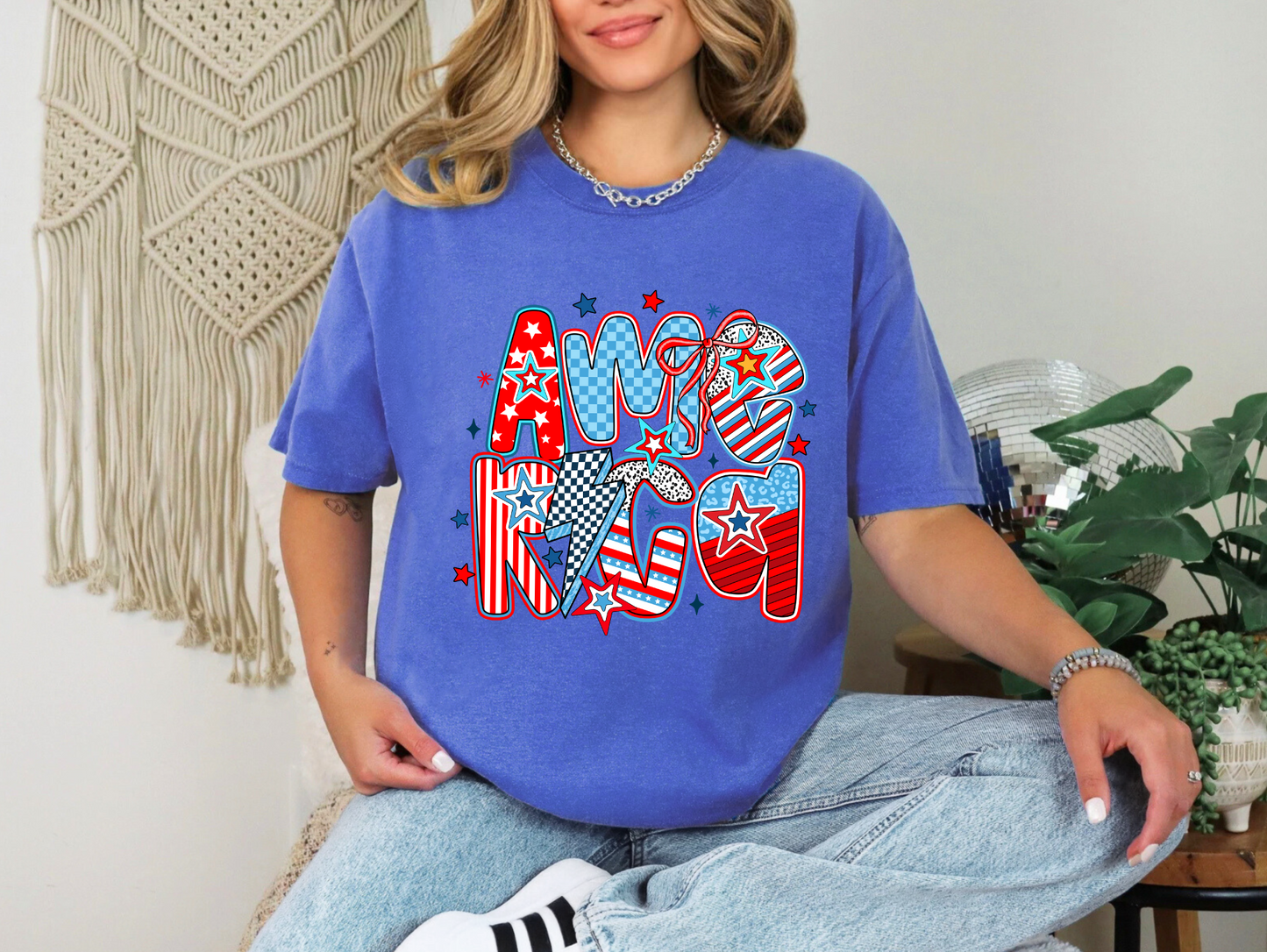 America Doodle T-shirt