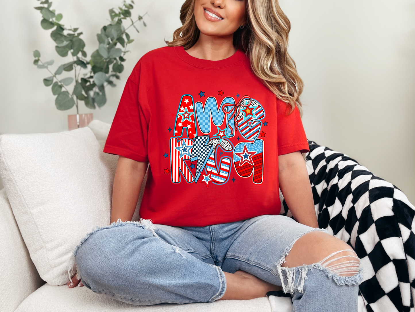 America Doodle T-shirt