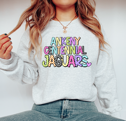 Bright Check Ankeny Centennial Jaguars Sweatshirt