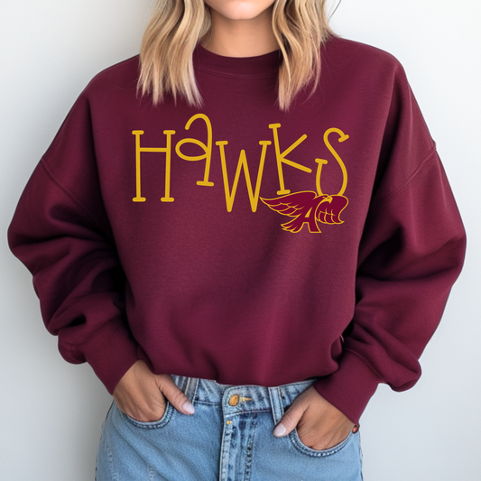 Bouncy Ankeny Hawks Sweatshirt