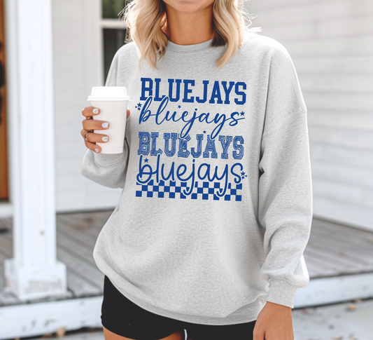Bluejays Script Stack Sweatshirt