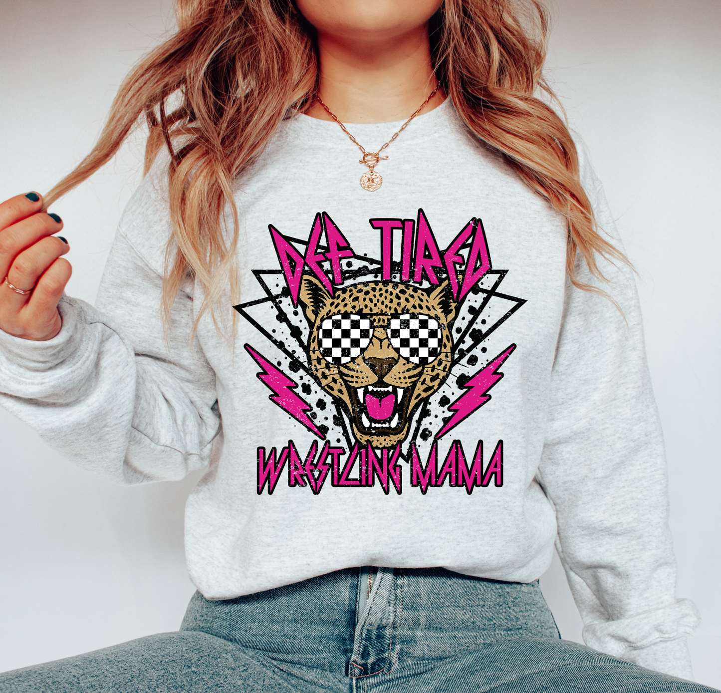 Def Tired Wrestling Mama Sweatshirt