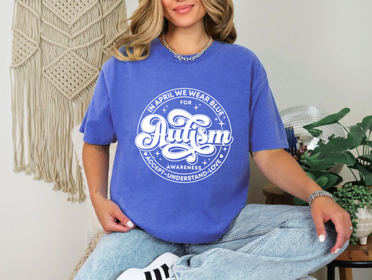 Autism - We Wear Blue T-shirt