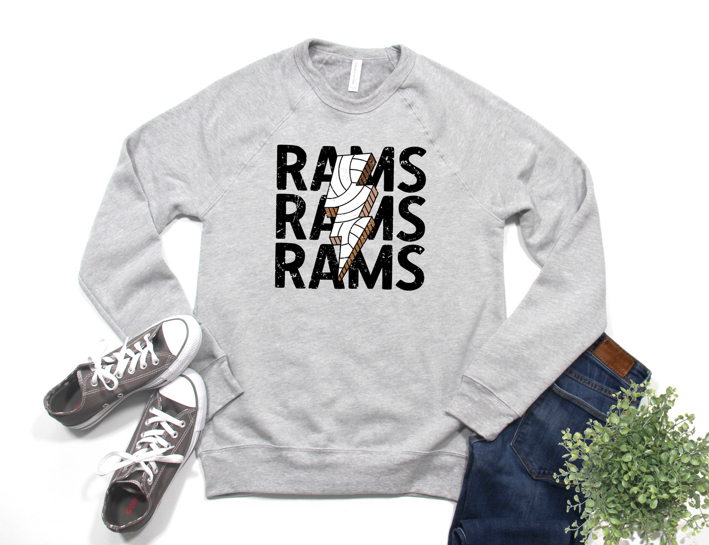 Rams Volleyball Bolt Sweatshirt
