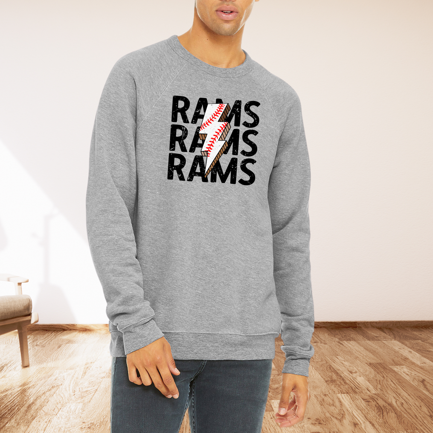 Rams Baseball Bolt Sweatshirt