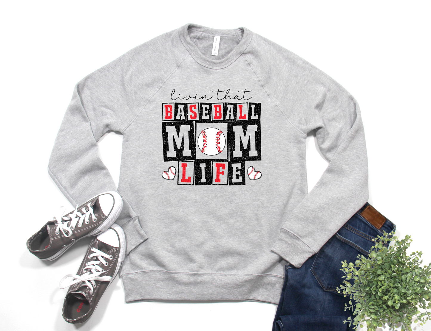 Living That Baseball Mom Life Sweatshirt