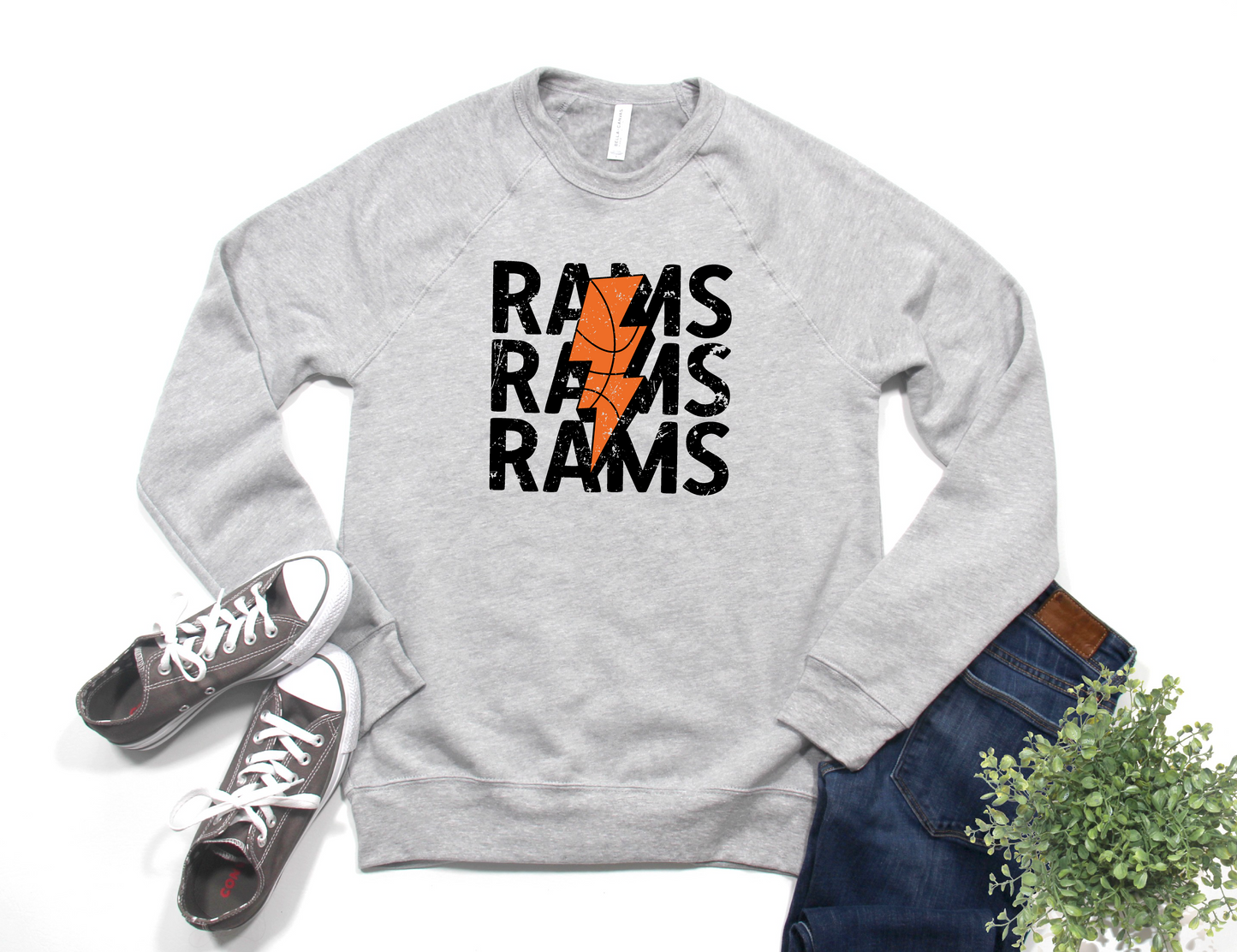 Rams Basketball Bolt Sweatshirt