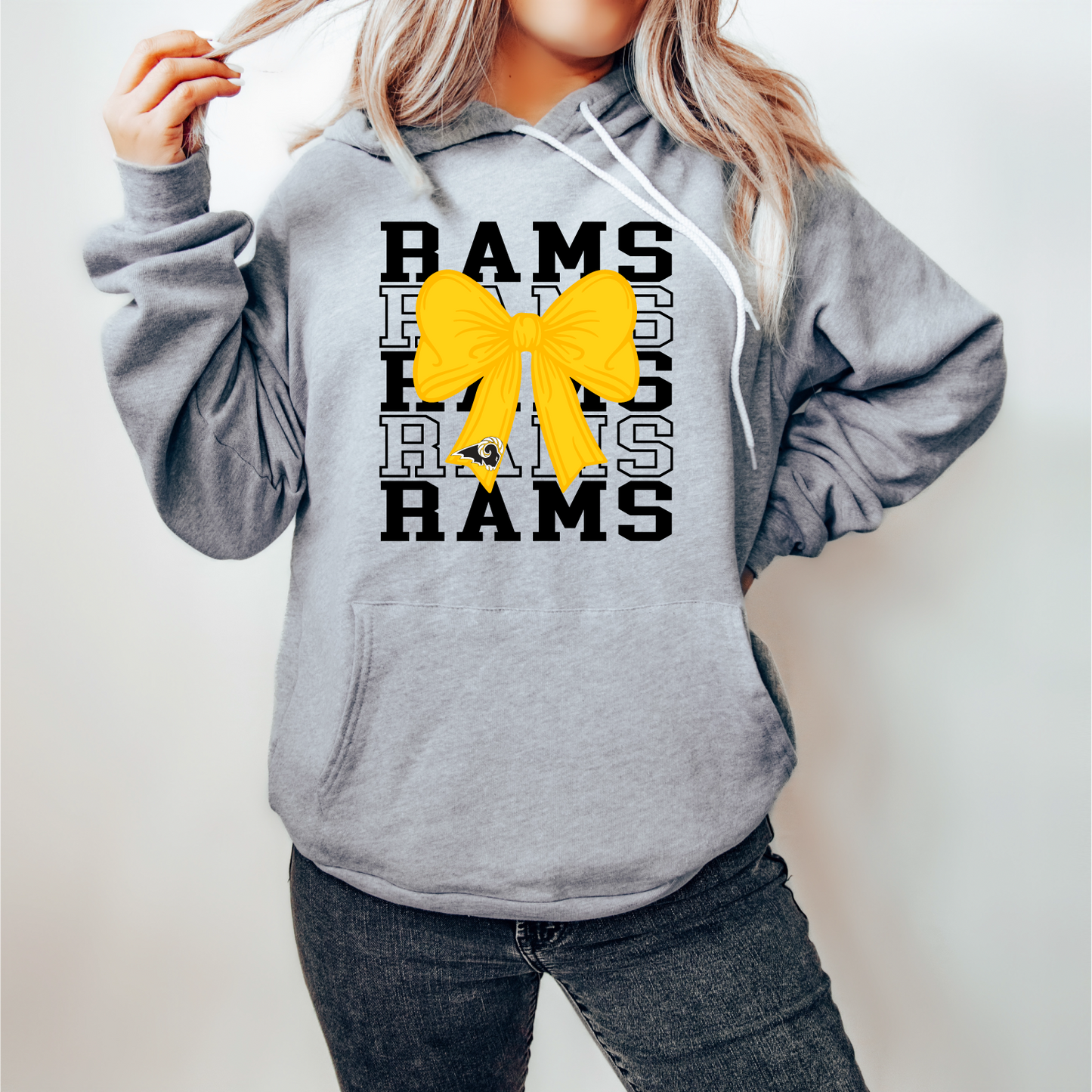 Coquette Bow Rams Sweatshirt