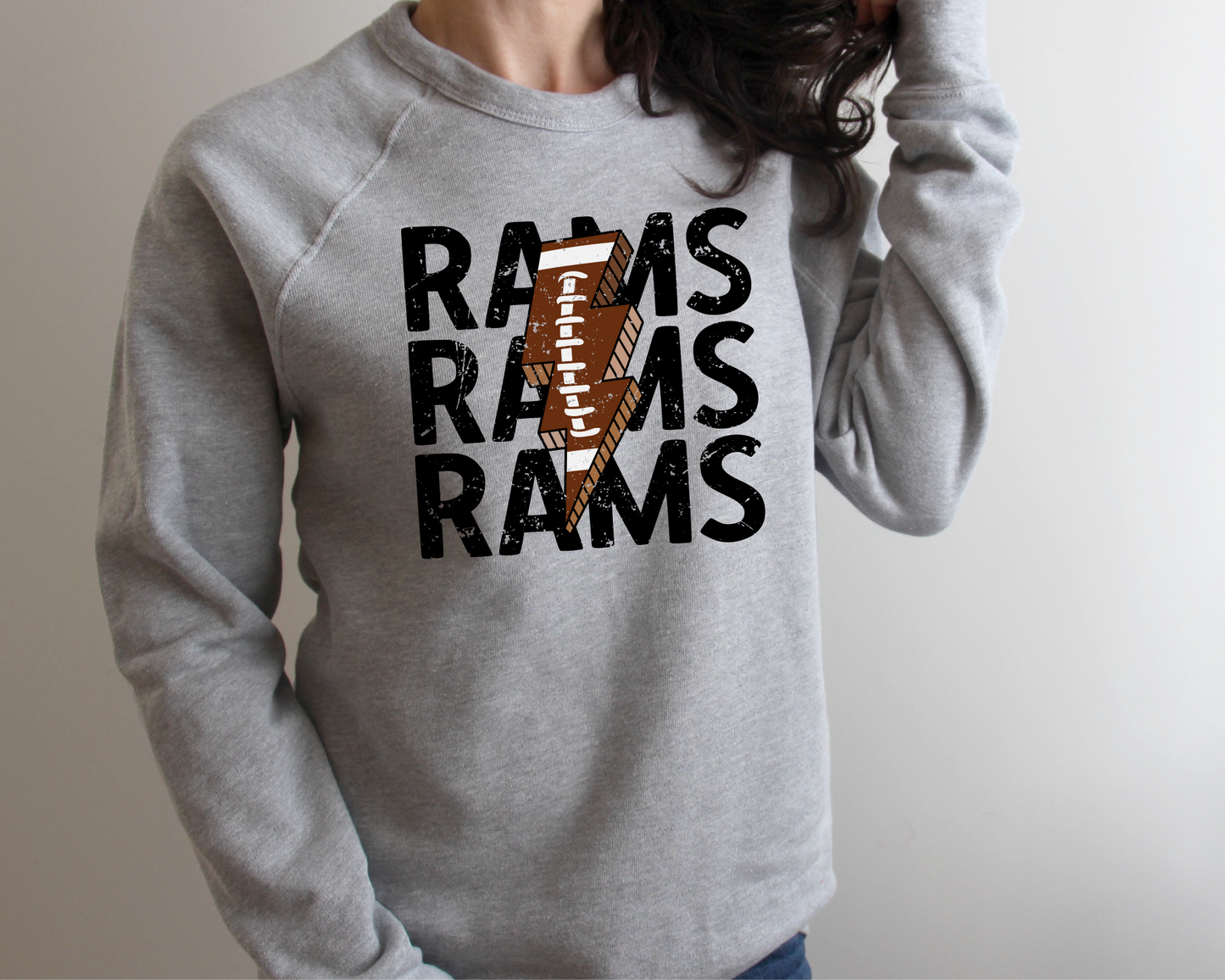Rams Football Bolt Sweatshirt
