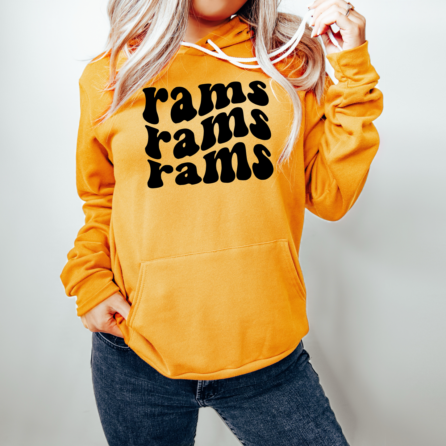 Gold Groovy Rams Sweatshirt