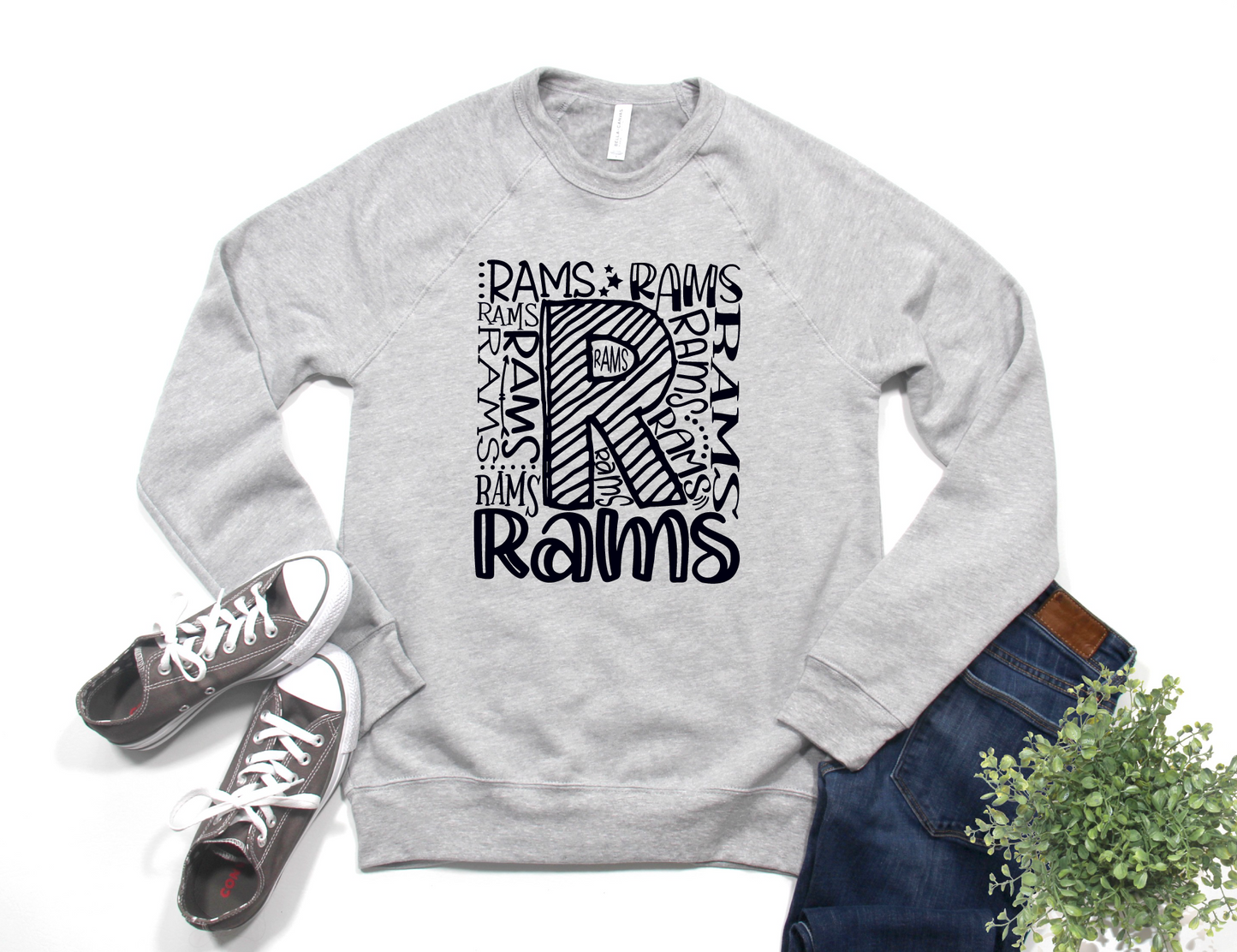 Repeating Rams Sweatshirt