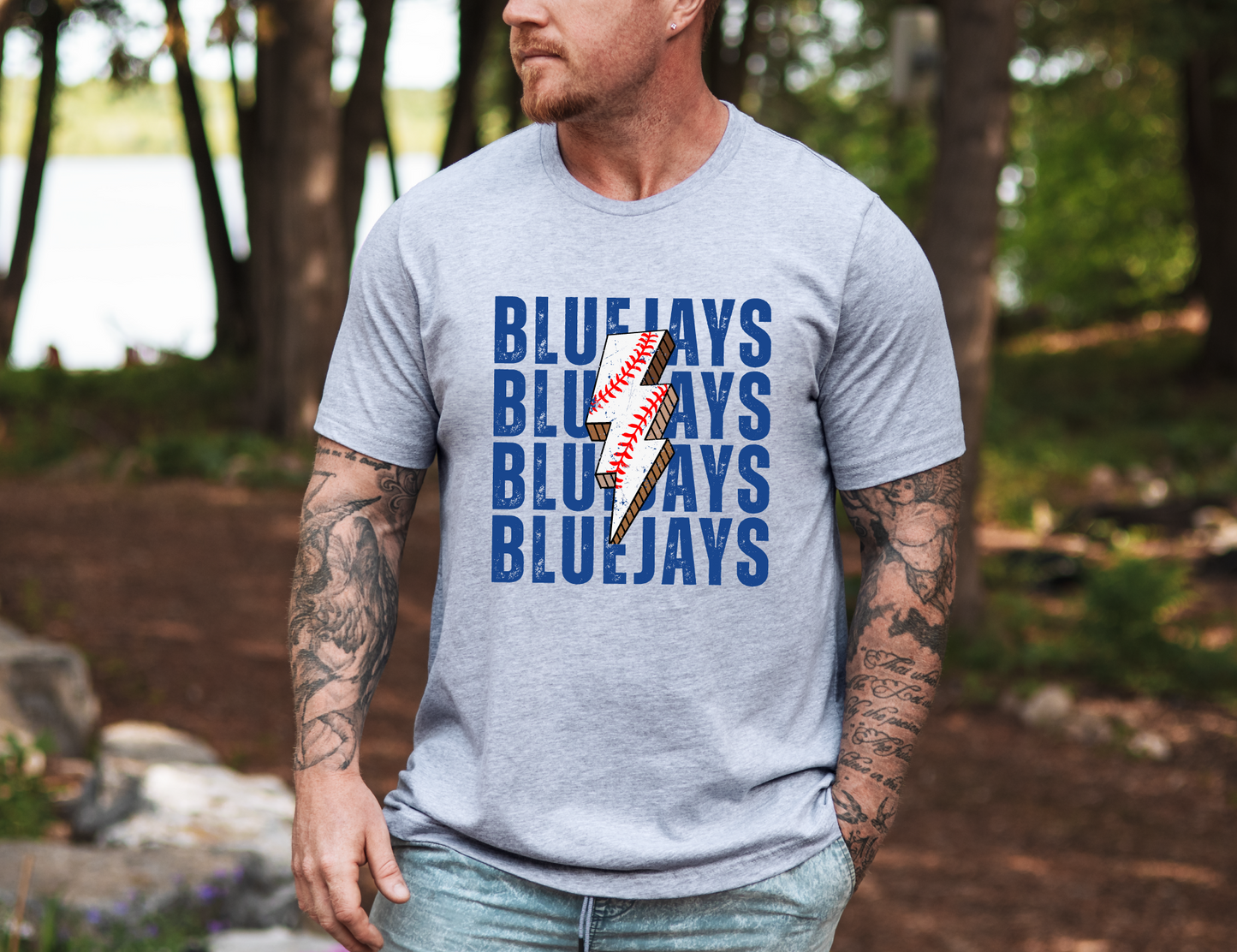 Baseball Bolt Bluejays T-shirt