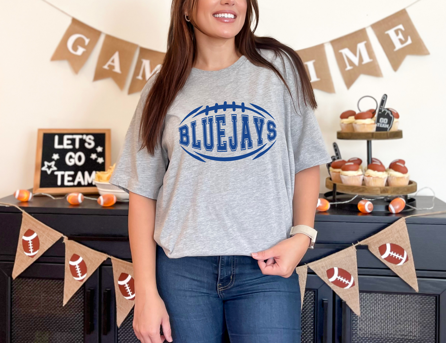 Football Bluejays T-shirt