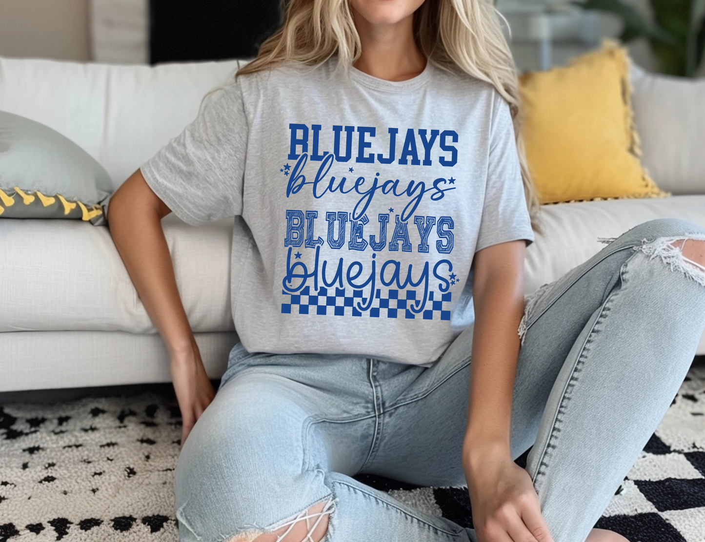 Bluejays Script Stack T-shirt