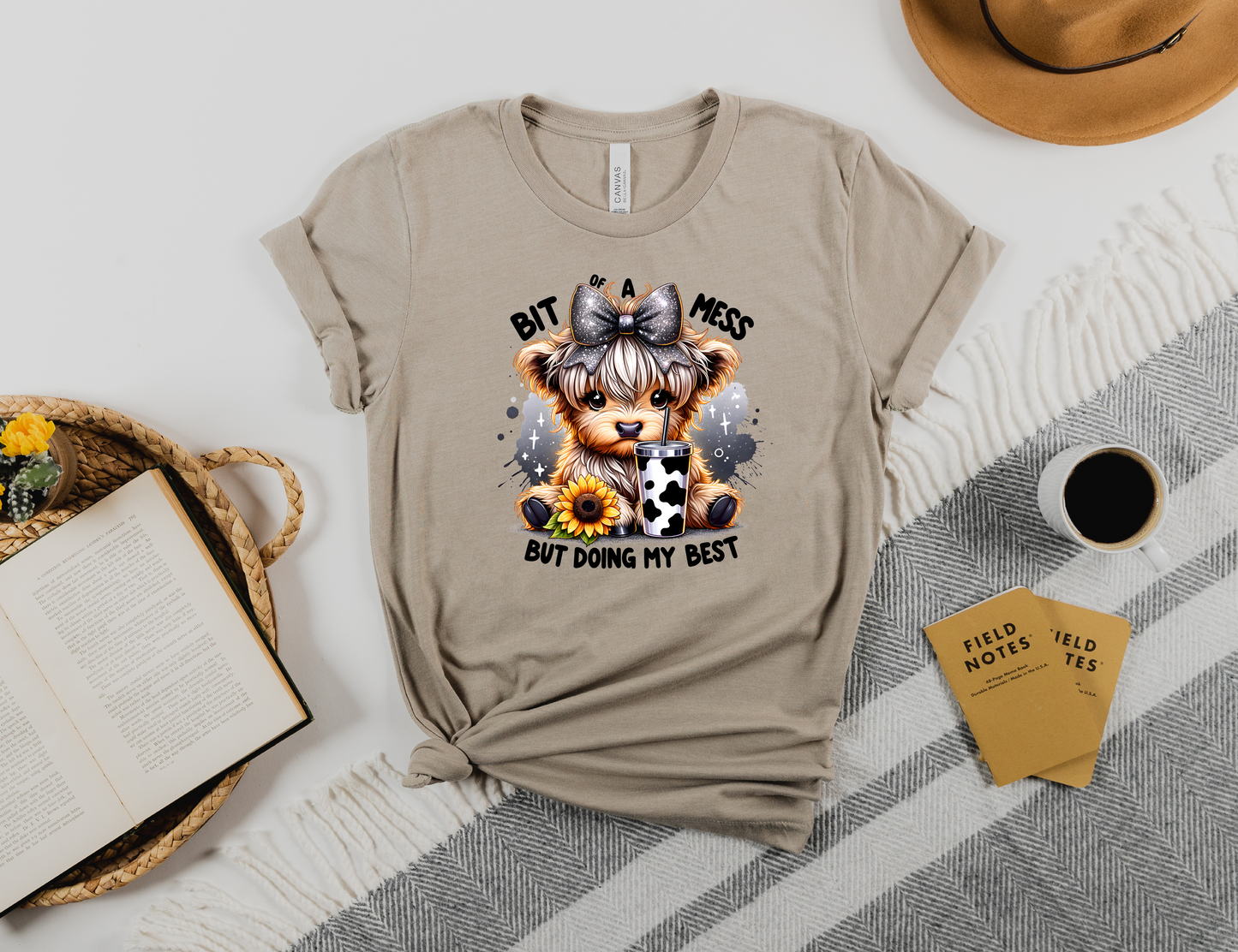 Bit of a Mess Cow T-shirt