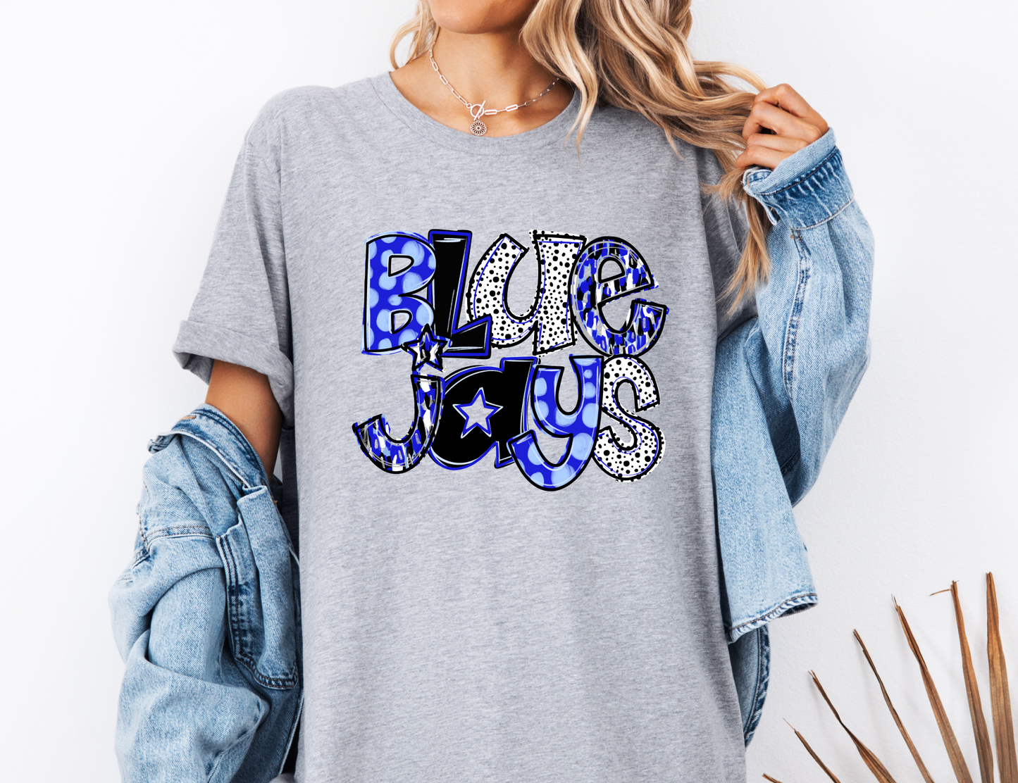 Glitter Doodle Bluejays T-shirt