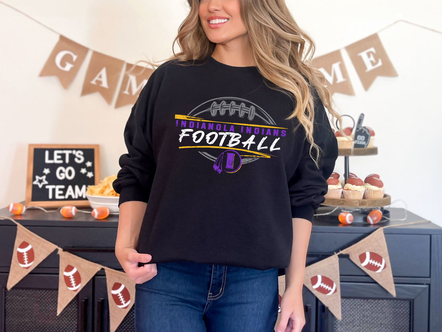 Indianola Indians Football Sweatshirt