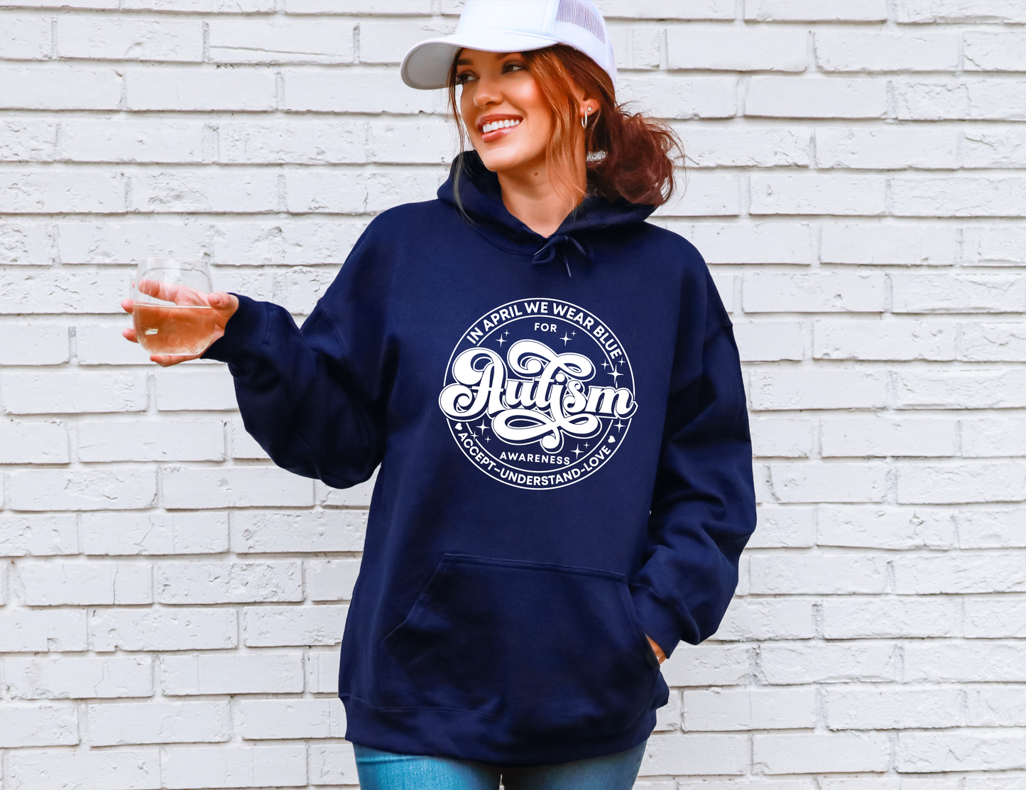 Autism - We Wear Blue Sweatshirt