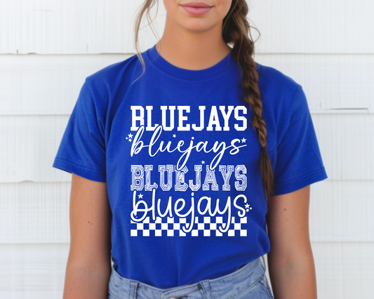 Bluejays Script Stack T-shirt