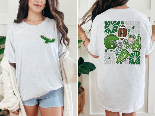 WG Hawks Boho Football T-shirt