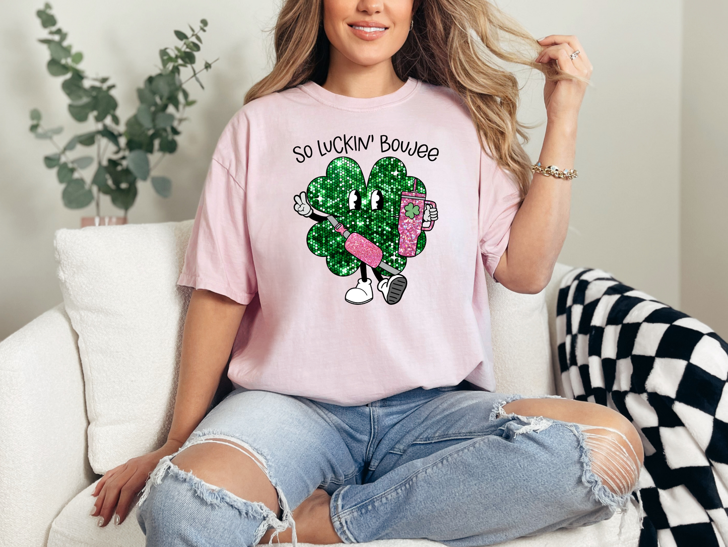 So Luckin' Boujee T-shirt