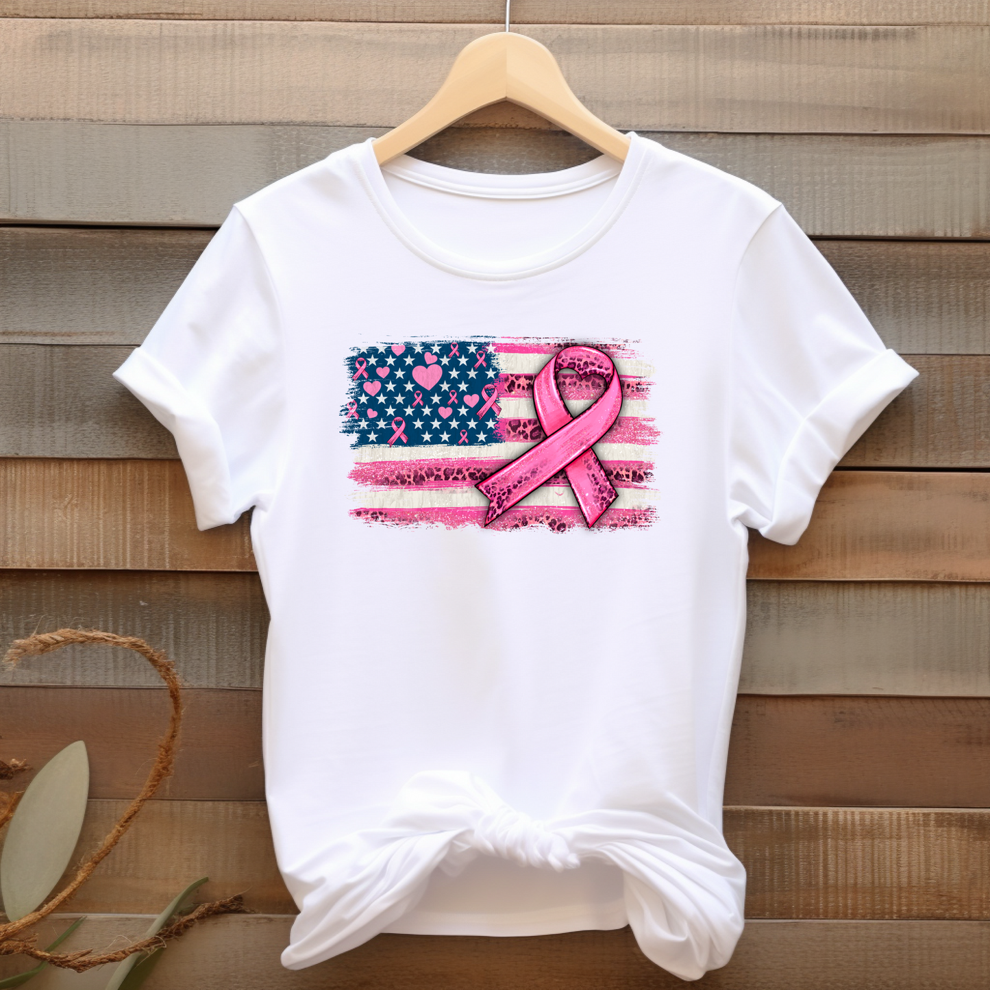 Breast Cancer Flag T-shirt