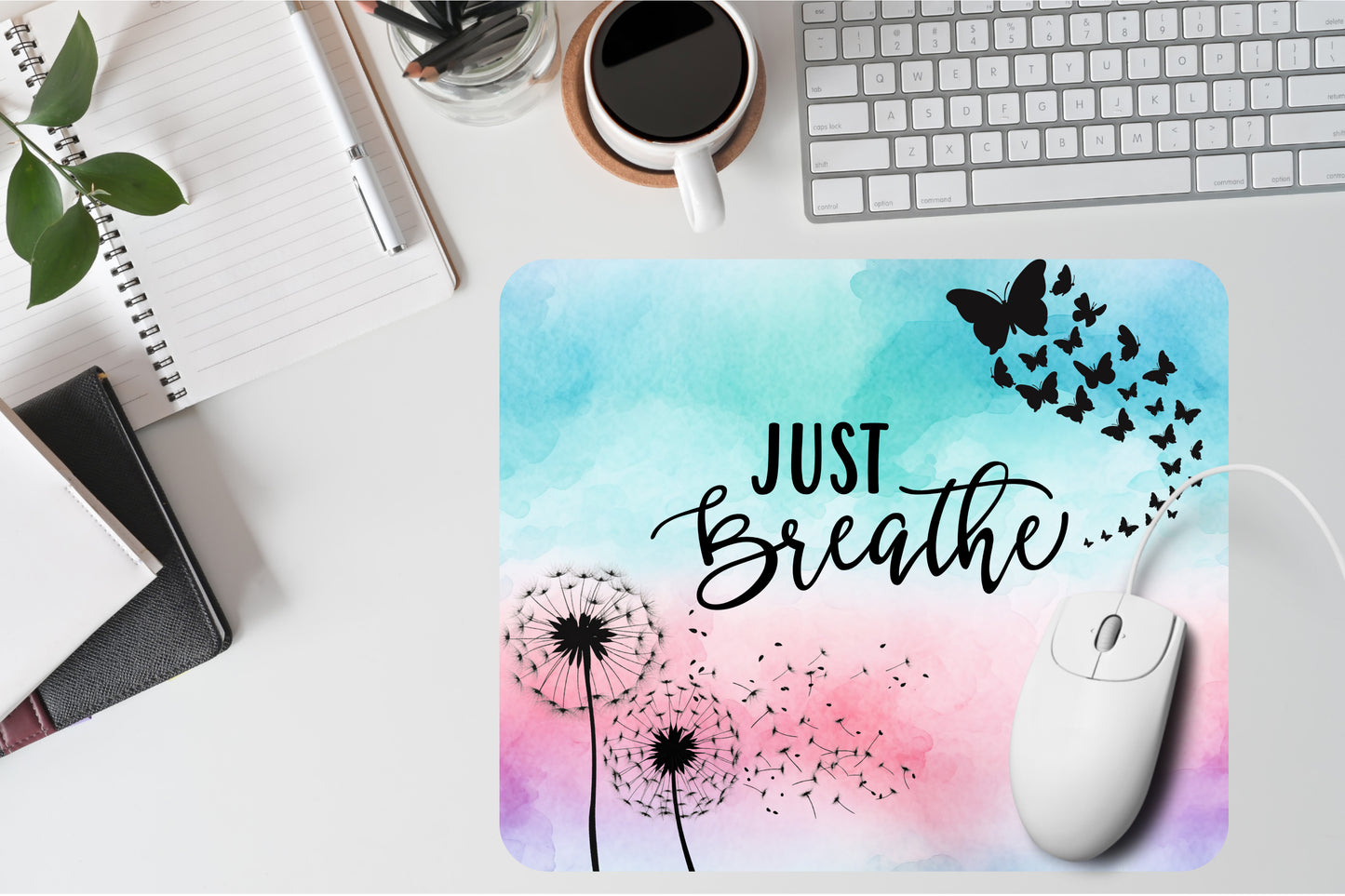 Just Breathe Mousepad