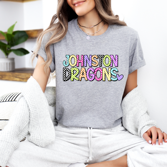Bright Check Johnston Dragons T-Shirt