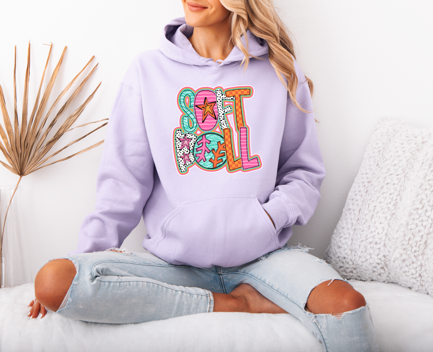 Bright Softball Sweatshirt