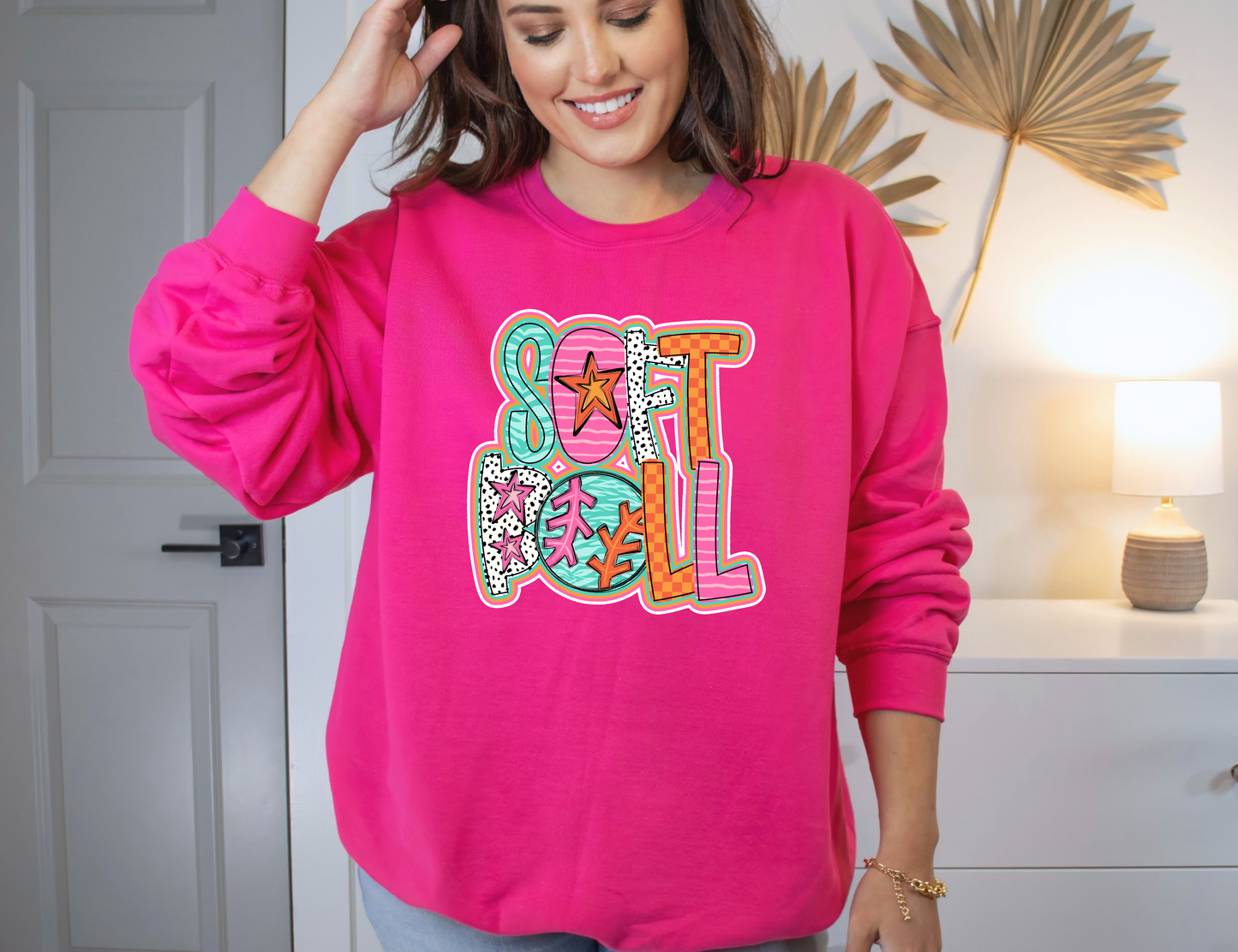Bright Softball Sweatshirt
