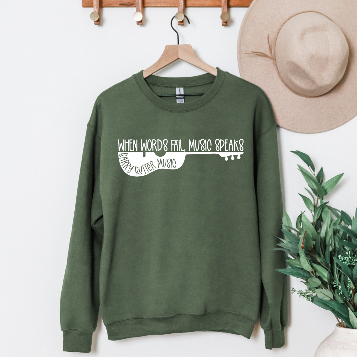 BRM: When Words Fail, Music Speaks Sweatshirt