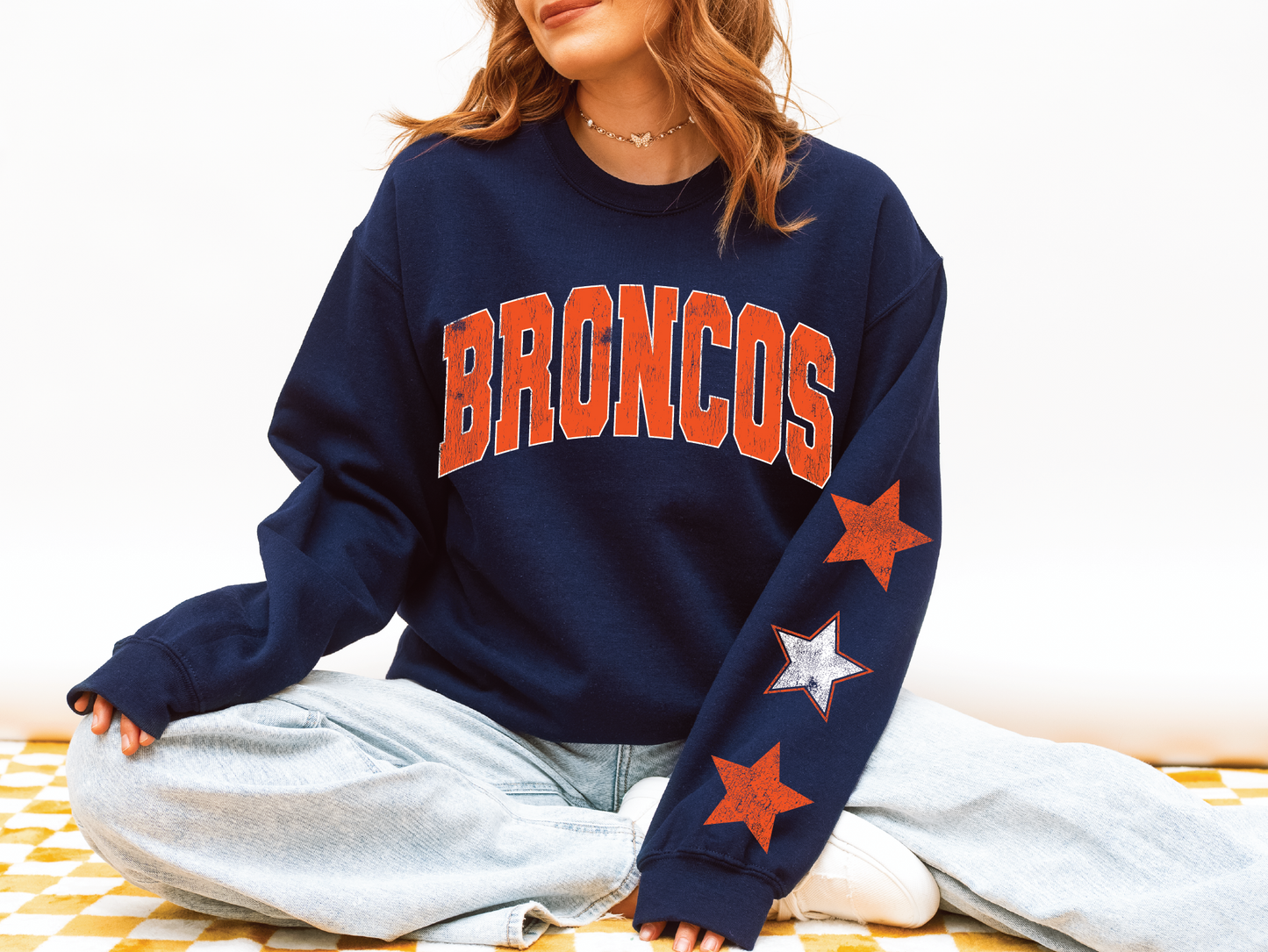 Broncos Star Sleeve Sweatshirt