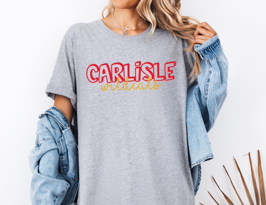 Carlisle Wildcats Bubble T-shirt