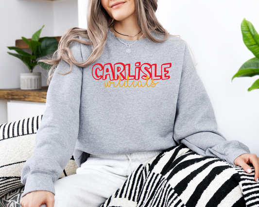 Carlisle Wildcats Bubble Sweatshirt